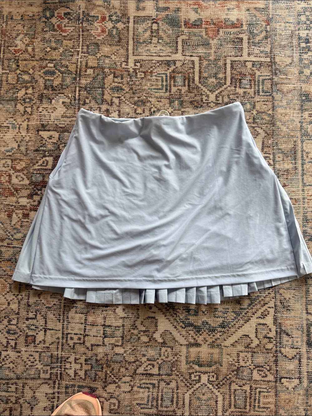 adidas Light Blue Athletic Skort with Pleated back